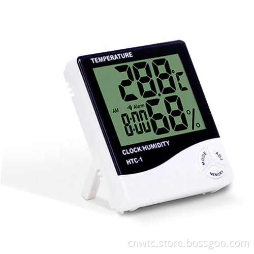 Digital Temperature & Humidity Monitor with Alarm Clock